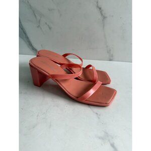 JEFFREY CAMPBELL Peach Jelly Sandals Heels Size 8
